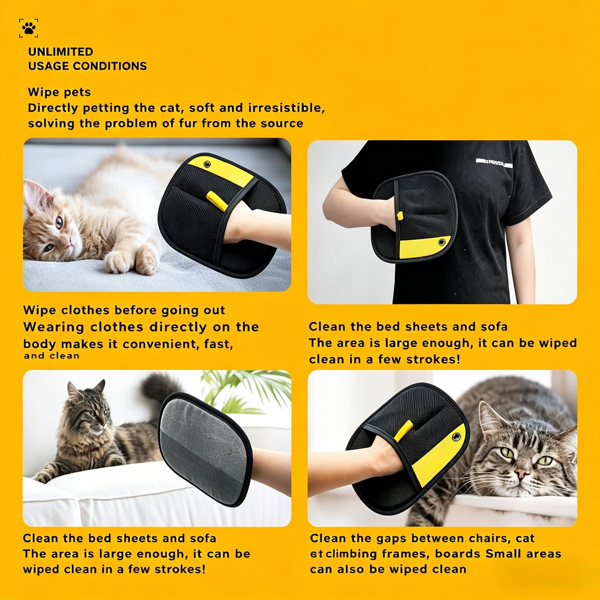 Last Day 50% OFF✨ - Pet hair remover Electrostatic gloves