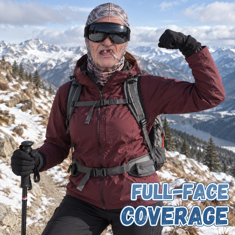 🧣Funny Face Ski Mask❄️ – 🔥Warm German Velvet Fabric for Cold Weather Protection