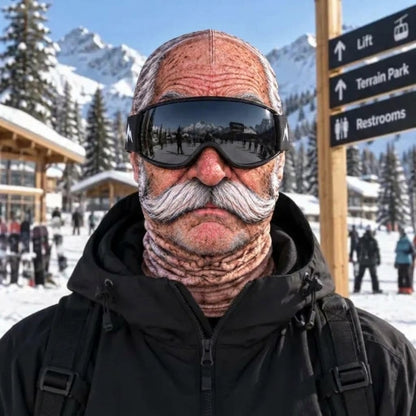🧣Funny Face Ski Mask❄️ – 🔥Warm German Velvet Fabric for Cold Weather Protection
