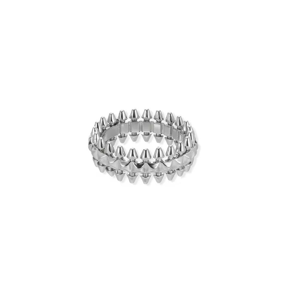 Gold Bullet Color Stainless Steel Geometric Rings