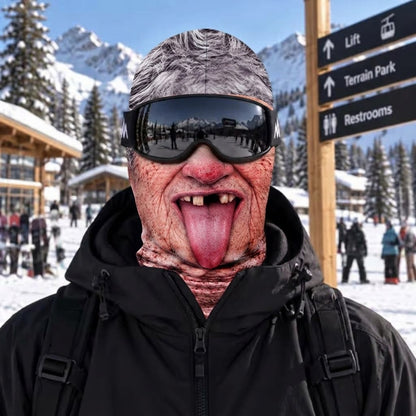 🧣Funny Face Ski Mask❄️ – 🔥Warm German Velvet Fabric for Cold Weather Protection